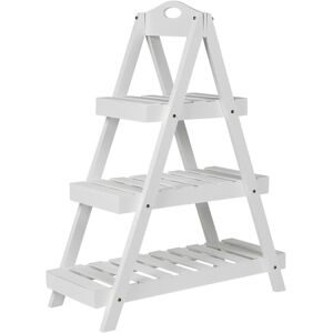 Dakota Fields Alcaldes Plant Stand White 70cm H X 25cm W X 70cm D Image