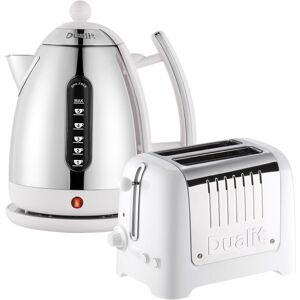 Dualit Lite 1.5L Kettle with 2 Slice Toaster White White 1.32L Image