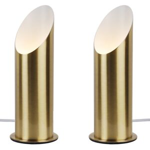 Ivy Bronx Abderraouf 154cm Column Floor Lamp Antique Brass 27.3cm H X 11cm W X 11cm D Image