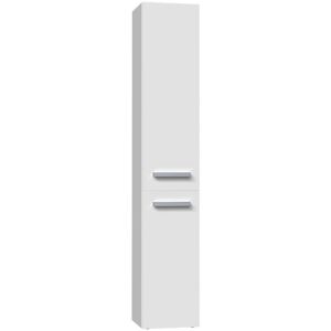 Wade Logan Ranstead 174Cm W x 31Cm H x 30Cm D Free-Standing Tall Bathroom Cabinet White 174cm H X 31cm W X 30cm D Image