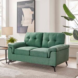 George Oliver Klaz 152Cm Pillow Top Arm Sofa Green 89cm H X 152cm W X 84cm D Image