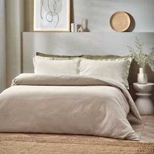 Yard Waffle Textured 100% Cotton Duvet Cover Set Linen Super King Duvet Cover + 2 Standard Pillowcases Image