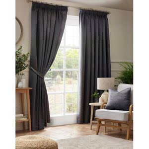 17 Stories Norush Madison Pencil Pleat Curtains Charcoal 229cm Width x 229cm Drop Image
