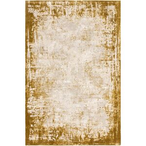Rio Abrienne Soft Shiny Border Gold Rug Gold Rectangle 160 x 230cm Image