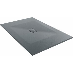 Brayden Studio Bozidar W 32mm D Rectangle Shower Tray Anthracite 150cm H x 100cm W x 3.2cm D Image