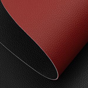 Ebern Designs Polyurethane Placemat Red Black 40.5cm W X 33cm L X 0.1cm D Image