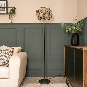 Canora Grey 159cm Floor Lamp Black 41.5cm H X 36.5cm W X 45.5cm D Image