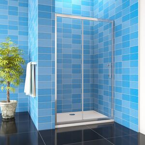 Belfry Bathroom 1200x1900mm Sliding Door Shower Enclosure Chrome Cubicle Screen Stainless Steel 190cm H X 120cm W Image