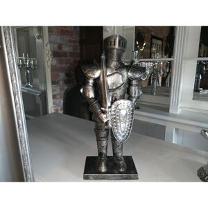 Rio Oxyoke Suit of Armor Figurine Silver 52cm H X 25cm W X 15cm D Image