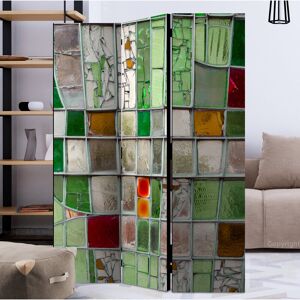 Ebern Designs Glenmore Room Divider White;Green;Red 135cm W Image