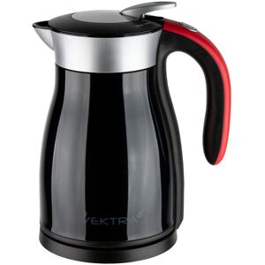 Grunwerg Vacuum Insulated Electric Kettles Vacuum Insulated Eco Friendly Easy Pour Kettle 1.5, 1.2, 1.7 Litre Black 1.59 Quarts Image