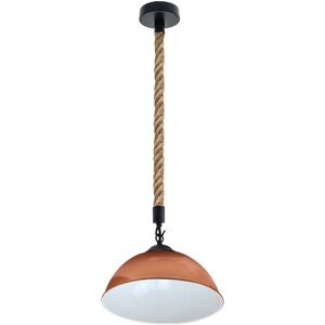 Breakwater Bay Glasco 1-Light Pendant Single Dome Pendant Rose Gold 69.5cm H X 30cm W X 30cm D Image