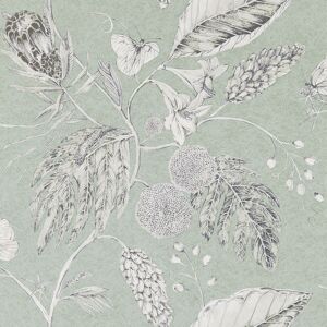Harlequin Amborella 10.05cm x 68.6cm Ivory Wallpaper Roll Seaglass 10.05cm L X 68.6cm W Image