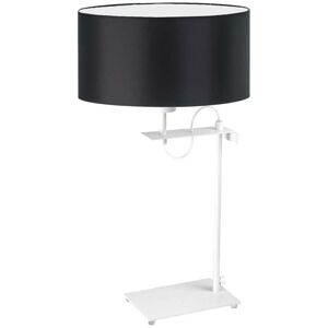 17 Stories Arlena 55cm Desk Lamp White/Black 55cm H X 30cm W X 30cm D Image