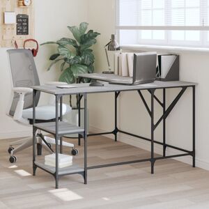Borough Wharf Aadvika 54.72cm W L-Shaped Writing Desk Grey Sonoma 75cm H X 54.72cm W X 139cm D Image