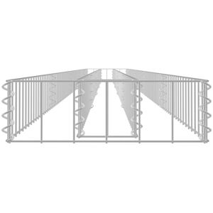 Dakota Fields Gabion raised bed galvanized steel 180 x 50 x 100cm 90cm H x 450cm W x 30cm D Image