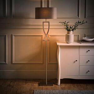 George Oliver Randalstown 145.5 Brushed Chrome Floor Lamp Brushed Chrome 145.5cm H X 40cm D Image