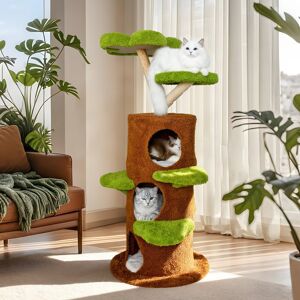 Archie & Oscar Scratching Post Brown;Green 148cm H X 61cm W X 61cm D Image