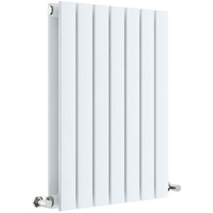 Hudson Reed Sloane Vertical Designer Radiator White 60cm H x 41.2cm W x 7.2cm D Image