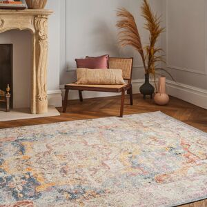 Latitude Vive Massey Azin Cream/Yellow/Blue Rug Blue Rectangle 160 x 230 cm Image