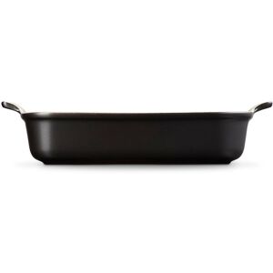 Le Creuset Stoneware Heritage Rectangular Dish Satin Black 32cm/3.85L Image