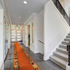 ClassicLiving Barberton Looped/Hooked Terracotta Hallway Runner Rug Rectangle 150cm x 80cm Image