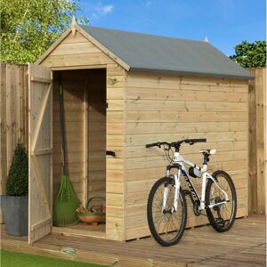 Empire Sheds Ltd Premier Apex 4 Ft. W x 8 Ft. D Shiplap Wooden Shed Natural 132.08cm W X 248.92cm D X 210.82cm H Image