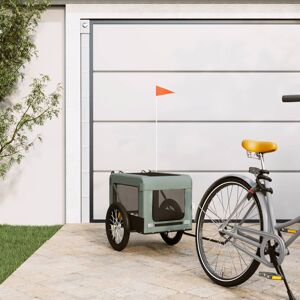 Archie & Oscar Pet Bike Trailer Oxford Fabric and Iron Grey 63 x 123 x 66 cm Image