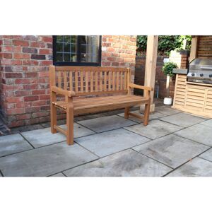Lark Manor Turnbury Wooden Garden Bench Brown 96cm H x 150cm W x 59cm D Image