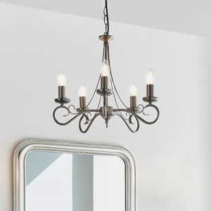 Three Posts Bannister 5-Light Candle Style Chandelier Antique Silver 44cm H X 41.5cm W X 41.5cm D Image
