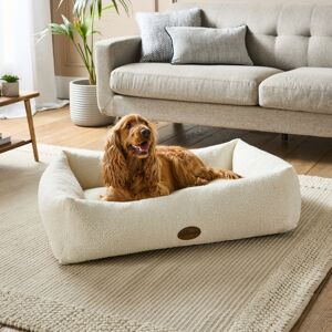 Silentnight Deep Sleep Ultimate Boucle Box Pet Bed Cream 19 H x 75 W x 60 D cm Image