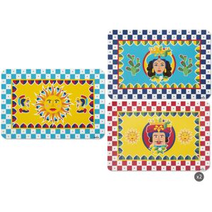 Excelsa Sicilian Rhapsody Set Of 6 Placemats 43cm W X 28.5cm L X 0.1cm D Image