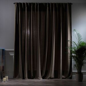 Noine Home Deco Polyester Room Darkening Single Curtain Panel Panel Mocha 260cm Width x 475cm Drop Image