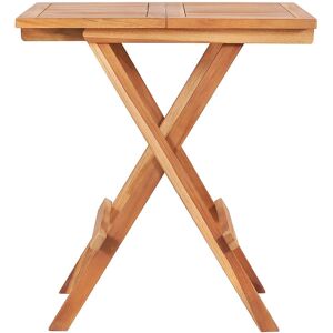 Dakota Fields Lehigh Folding Teak Bistro Table Brown Image