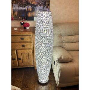 Rosdorf Park Steward 130cm LED Novelty Floor Lamp Chrome;Chrome 130cm H X 20cm W X 20cm D Image