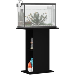 Vidaxl Aquarium Stand Engineered Wood Black 72.5 cm H x 60.5 cm W x 36 cm D Image