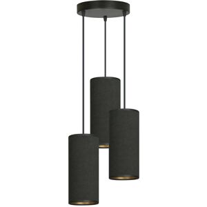 Ebern Designs Ealidh 3 - Light Cluster Cylinder Pendant Black 24cm H X 35cm W X 35cm D Image