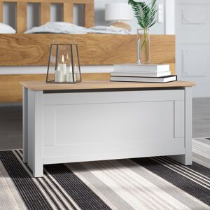 Three Posts Kerry Storage Chest Grey 40cm H X 89cm W X 45cm D Image