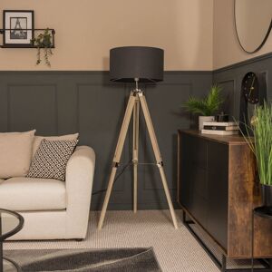 George Oliver 127.5cm Floor Lamp Light Brown/Grey 127.5cm H Image