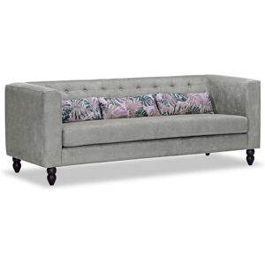 Astoria Grand Whetstone 3 Seater Standard Sofa Apache Grey 76cm H X 211cm W X 84cm D Image
