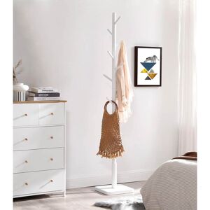 Brayden Studio Freestanding 8 - Hook Coat Rack Cloud White 175cm H X 30cm W X 30cm D Image