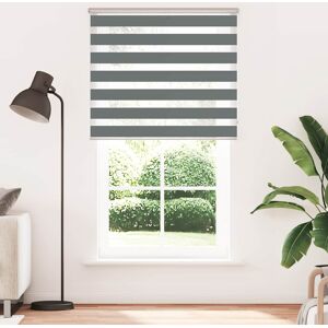 George Oliver Zebra Blind Polyester Dark Grey 135cmW x 200cmL Image