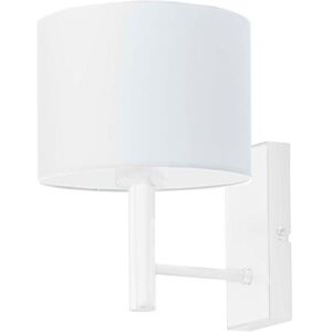 17 Stories Awez 1-Light Sconce White/White 25cm H X 22cm W X 22cm D Image