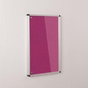 Symple Stuff Wall Mounted Bulletin Board Magenta 90 cm H x 60 cm W x 3.2 cm D Image