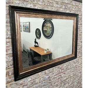 Lark Manor Garth Mirror Black and Bronze 115cm x 65cm Image