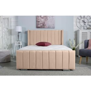 Wayfair Sleep Apperton Upholstered Bed Frame Mink Small Double (4') Image