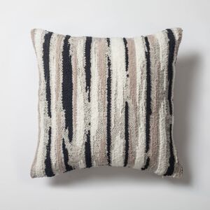 Brambly Cottage Fearne Striped White/Black/Beige Square Scatter Cushion Cover 45cm H X 45cm W Image