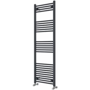 Rebrilliant Wiest Straight Heated Towel Rail Radiator Bathroom Ladder Warmer Anthracite 160cm H x 50cm W x 3cm D Image