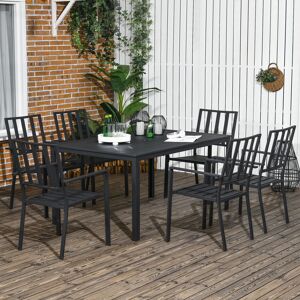 Marlow Home Co. Amillie Rectangular 6 - Person 152cm Long Dining Set Black 6 Image
