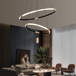 Metro Carliegh 2 - Light Unique/Statement LED Chandelier Gold;Black 120cm H X 55cm W X 55cm D Image